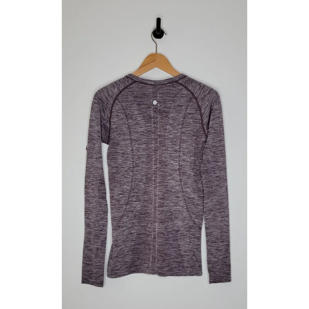 Lululemon Swiftly Tech Long Sleeve Shirt Women's Size 8 Heather Purple